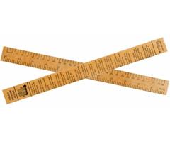 VHR   Linjal, tre, Viking History Ruler 30cm Westair